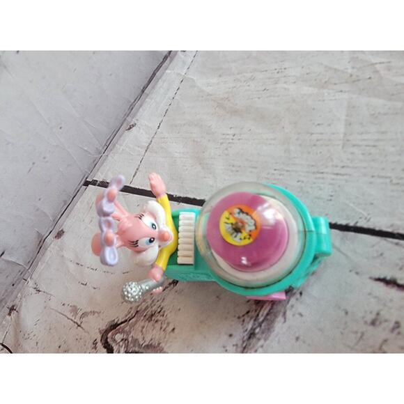McDonald's Happy Meal Tiny Toons Babs Bunny Record Playing Car 1992 Loose - Picture 2 of 5